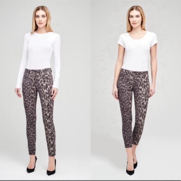 L'AGENCE Denim - NWT L’agence Margot High Rise Skinny in Olive Ponce Multi 25